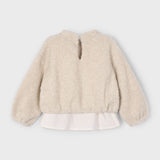 Lamb Wool Combined Pullover