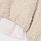 Lamb Wool Combined Pullover