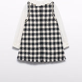 Plaid Tweed Dress