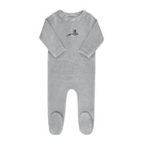 Boys Velour Stripe Collection Footie