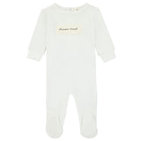 Girls Velour Patch Footie