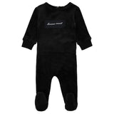 Boys Velour Patch Footie