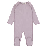 Girls Bamboo Ribbed Footie