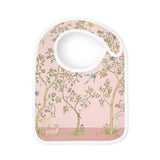 Atelier Choux Pink In Bloom Satin Bib