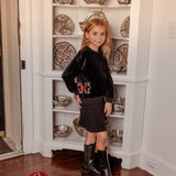 Velour Butterfly Sweatshirt