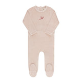 Girls Velour Stripe Collection Footie
