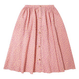 Animal Print Skirt with Buttons