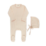 Girls Scallop Print Footie