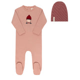 Pink Autumn Kids Collection Footie