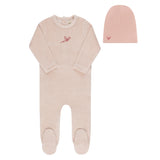 Girls Velour Stripe Collection Footie