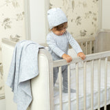 Blue Cloud Babyland Toile Footie & Beanie