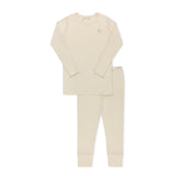 Cream Stitched Heart Pajama