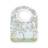 Atelier Choux Blue In Bloom Satin Bib