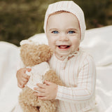 Girls Scallop Print Footie