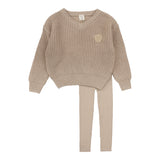 Knit V-Neck Toddler Set