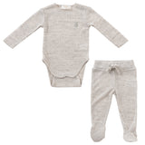 Natural Slub Knit 2Pc Set