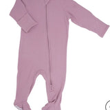 Zipper Ribbed Footie Girls