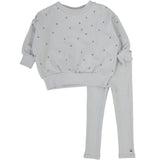 Pale Blue Cherry Print Set