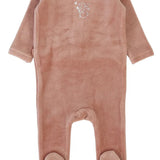 Girls Velour Forest Graphic Footie