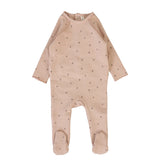 Dusty Pink Cherry Print Footie