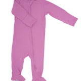 Zipper Ribbed Footie Girls