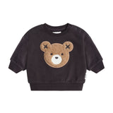 Black Furry Huxbear Sweatsuit