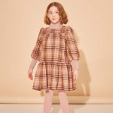 Word of Mouth Rose Otto Check Dress