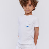 Mix Media Tee and Shorts Set