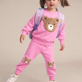 Fuschia Furry Huxbear Sweatsuit