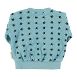 Blue Sweatshirt with Black Stars