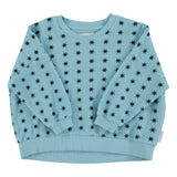 Blue Sweatshirt with Black Stars