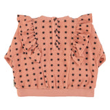 Pink Sweatshirt with Black Stars