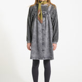 Faded Black Denim Dress