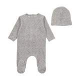 Blue Cloud Babyland Toile Footie & Beanie