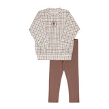 Mauve Plaid Sheep Collection Lounge Set