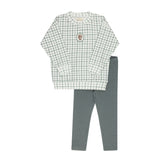 Blue Plaid Sheep Collection Lounge Set