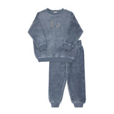 Blue Velour Bicycle Collection Track Suit