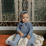 Boys Velour Bicycle Collection Footie