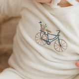 Boys Velour Bicycle Collection Footie