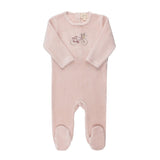 Girls Velour Bicycle collection Footie