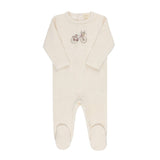 Girls Velour Bicycle collection Footie