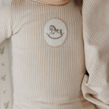 Tan Rocking Horse Footie