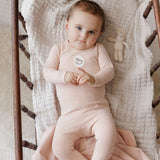 Pink Rocking Horse Footie