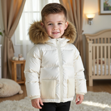 White Down Puffer Coat