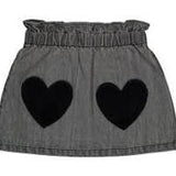 Washed Denim Teacher Skirt