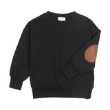 Suede Patch Sweatshirt