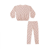 Polka Dot Spongey Knit Set