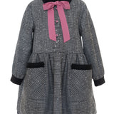 Bow Detail Check Dress