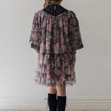 Vintage Yoke Tulle Smock Dress
