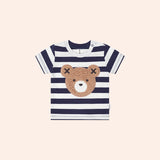 Blue Furry Huxbear Stripe Tee